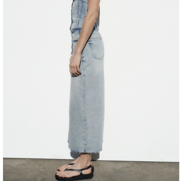 Zara DENIM SKIRT TRF - Picture 12 of 16
